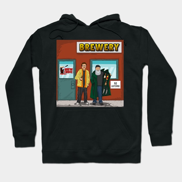 Beerman and Hops Hoodie by Brew Crime Podcast